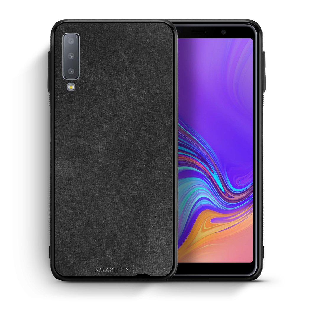 Θήκη Samsung A7 2018 Black Slate Color από τη Smartfits με σχέδιο στο πίσω μέρος και μαύρο περίβλημα | Samsung A7 2018 Black Slate Color case with colorful back and black bezels