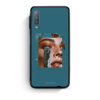 Thumbnail for samsung A7 Cry An Ocean θήκη από τη Smartfits με σχέδιο στο πίσω μέρος και μαύρο περίβλημα | Smartphone case with colorful back and black bezels by Smartfits