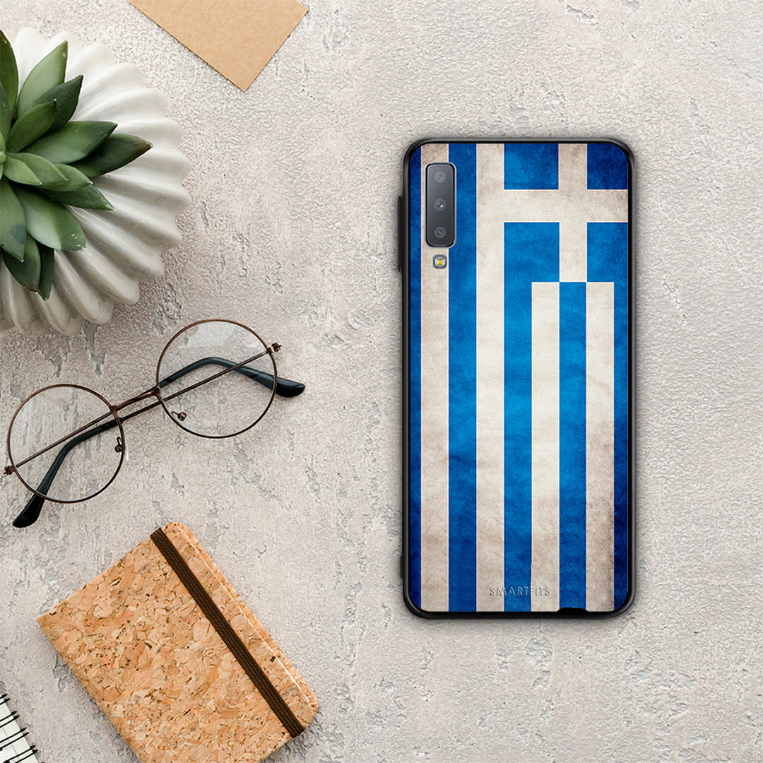 Flag Greek - Samsung Galaxy A7 2018 θήκη