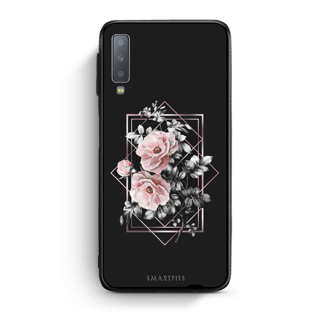 4 - samsung A7 Frame Flower case, cover, bumper