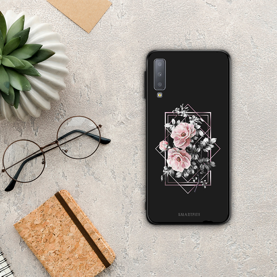 Flower Frame - Samsung Galaxy A7 2018 θήκη