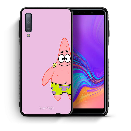 Θήκη Samsung A7 2018  Friends Patrick από τη Smartfits με σχέδιο στο πίσω μέρος και μαύρο περίβλημα | Samsung A7 2018  Friends Patrick case with colorful back and black bezels