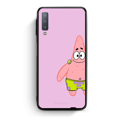 samsung A7  Friends Patrick θήκη από τη Smartfits με σχέδιο στο πίσω μέρος και μαύρο περίβλημα | Smartphone case with colorful back and black bezels by Smartfits