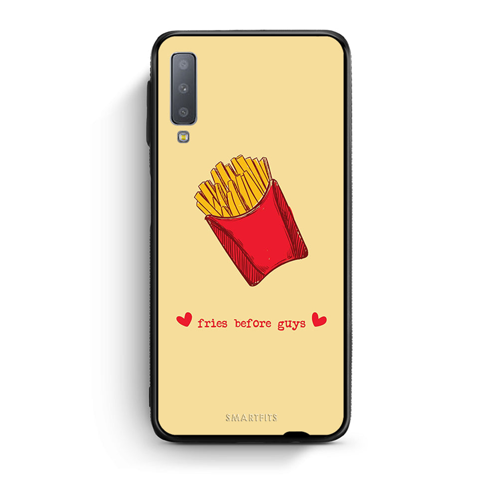 samsung A7 Fries Before Guys Θήκη Αγίου Βαλεντίνου από τη Smartfits με σχέδιο στο πίσω μέρος και μαύρο περίβλημα | Smartphone case with colorful back and black bezels by Smartfits