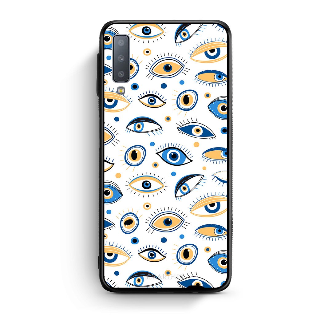 samsung A7 Ftou Ftou θήκη από τη Smartfits με σχέδιο στο πίσω μέρος και μαύρο περίβλημα | Smartphone case with colorful back and black bezels by Smartfits