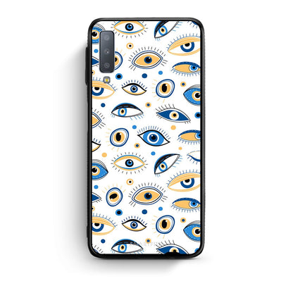 samsung A7 Ftou Ftou θήκη από τη Smartfits με σχέδιο στο πίσω μέρος και μαύρο περίβλημα | Smartphone case with colorful back and black bezels by Smartfits