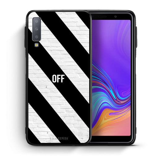 Θήκη Samsung A7 2018 Get Off από τη Smartfits με σχέδιο στο πίσω μέρος και μαύρο περίβλημα | Samsung A7 2018 Get Off case with colorful back and black bezels