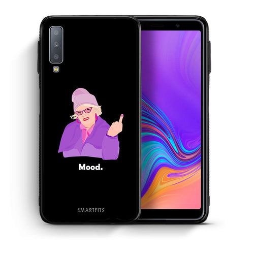 Θήκη Samsung A7 2018 Grandma Mood Black από τη Smartfits με σχέδιο στο πίσω μέρος και μαύρο περίβλημα | Samsung A7 2018 Grandma Mood Black case with colorful back and black bezels