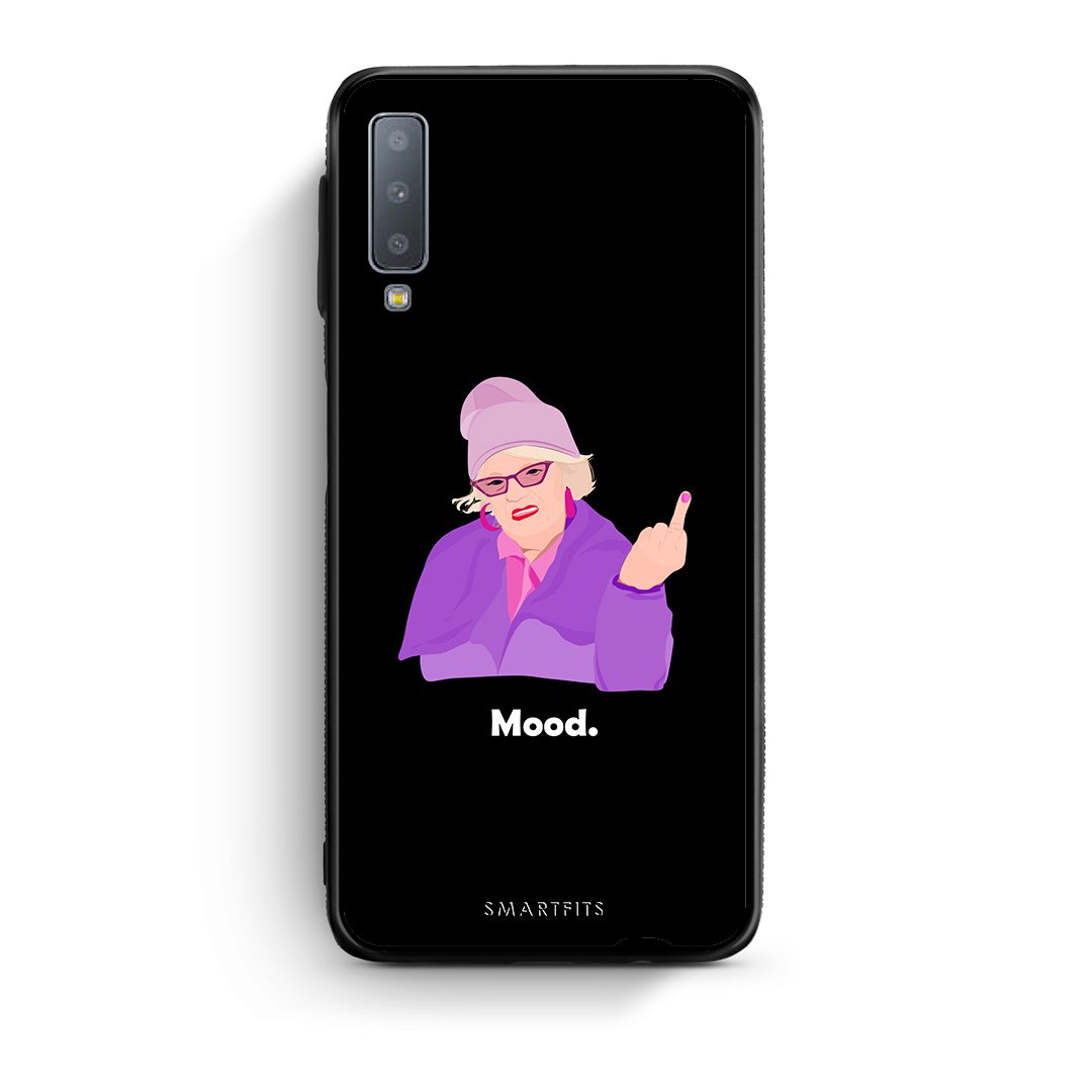 samsung A7 Grandma Mood Black θήκη από τη Smartfits με σχέδιο στο πίσω μέρος και μαύρο περίβλημα | Smartphone case with colorful back and black bezels by Smartfits