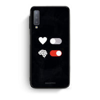 Thumbnail for samsung A7 Heart Vs Brain Θήκη Αγίου Βαλεντίνου από τη Smartfits με σχέδιο στο πίσω μέρος και μαύρο περίβλημα | Smartphone case with colorful back and black bezels by Smartfits