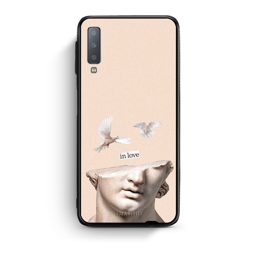 samsung A7 In Love θήκη από τη Smartfits με σχέδιο στο πίσω μέρος και μαύρο περίβλημα | Smartphone case with colorful back and black bezels by Smartfits