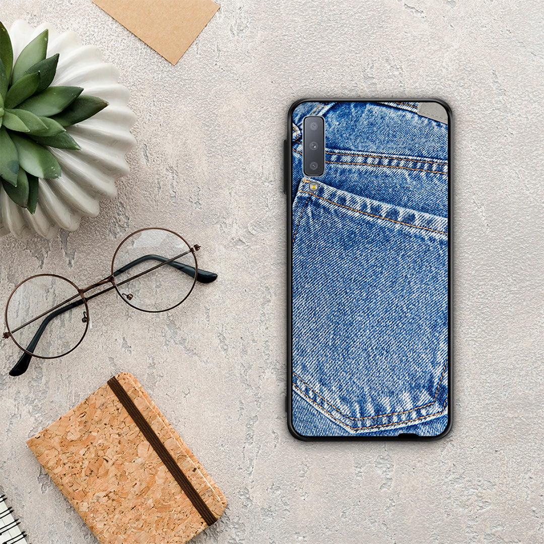Jeans Pocket - Samsung Galaxy A7 2018 θήκη