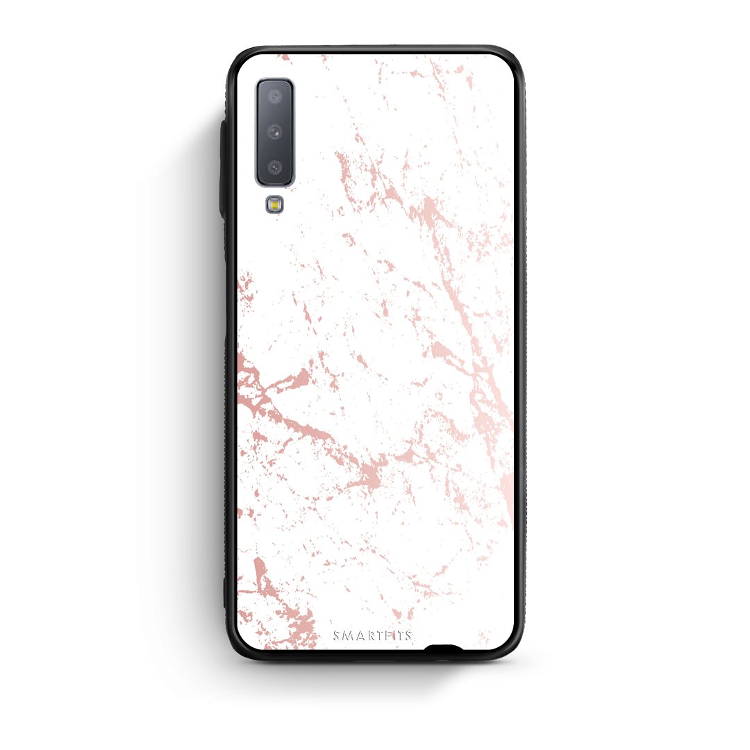116 - samsung galaxy A7  Pink Splash Marble case, cover, bumper