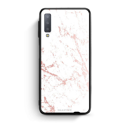 116 - samsung galaxy A7  Pink Splash Marble case, cover, bumper