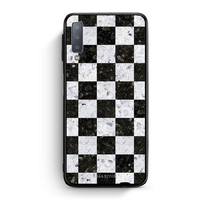 4 - samsung A7 Square Geometric Marble case, cover, bumper