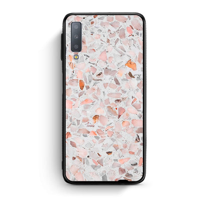 samsung A7 Marble Terrazzo θήκη από τη Smartfits με σχέδιο στο πίσω μέρος και μαύρο περίβλημα | Smartphone case with colorful back and black bezels by Smartfits