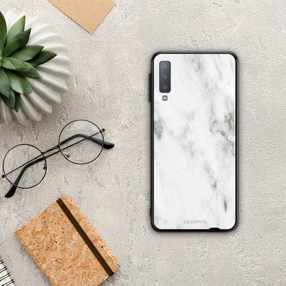 Marble White - Samsung Galaxy A7 2018 θήκη