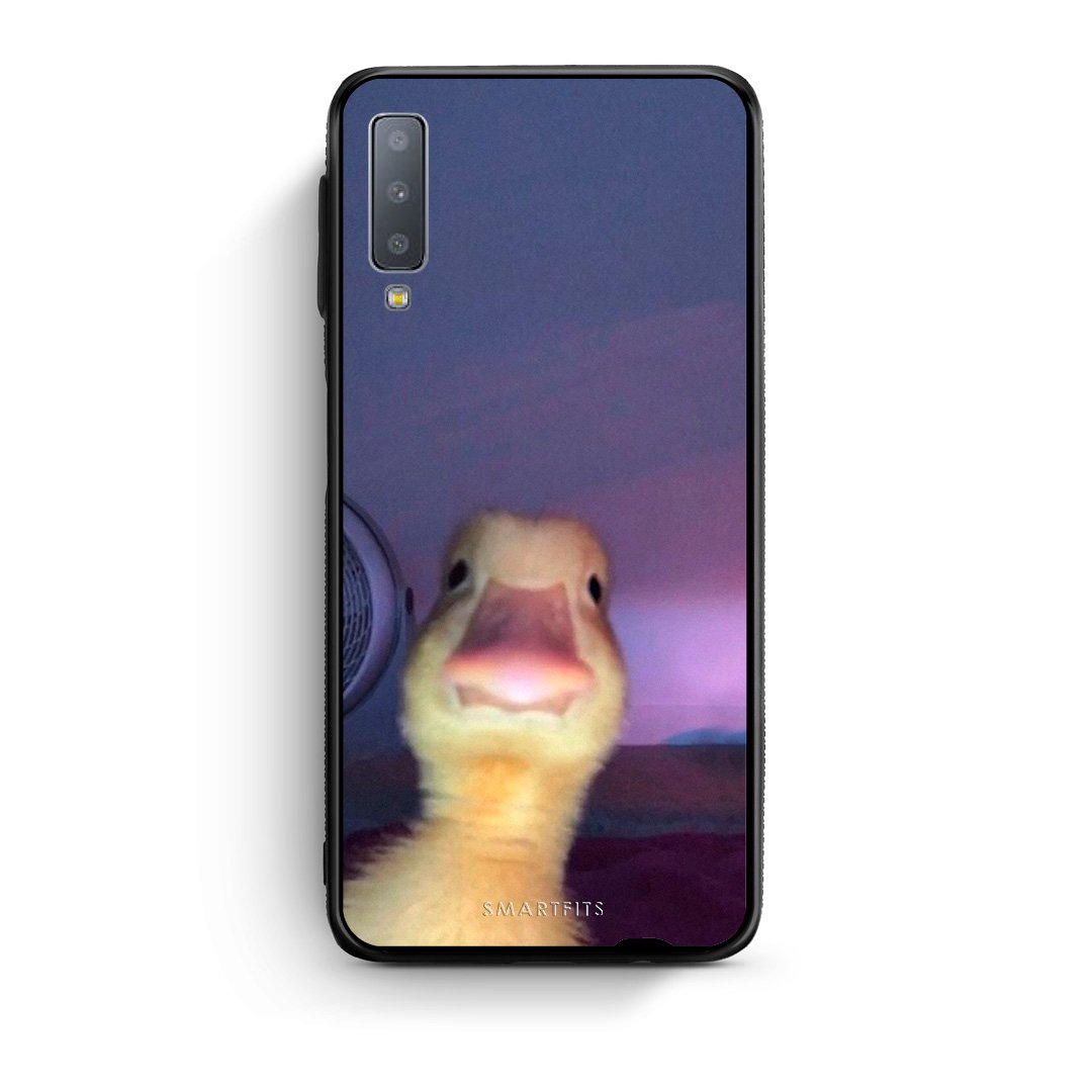 samsung A7 Meme Duck θήκη από τη Smartfits με σχέδιο στο πίσω μέρος και μαύρο περίβλημα | Smartphone case with colorful back and black bezels by Smartfits