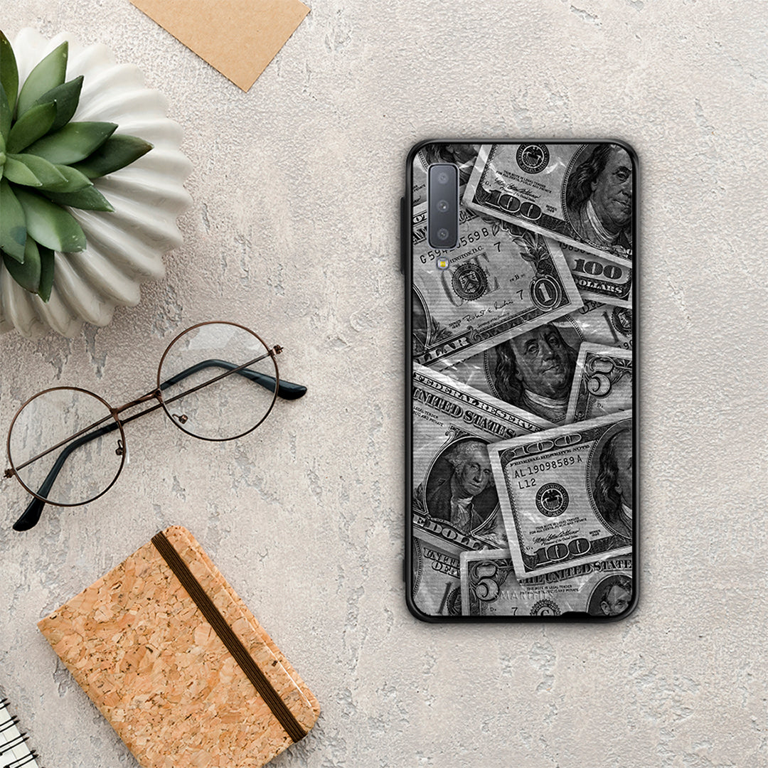 Money Dollars - Samsung Galaxy A7 2018 θήκη