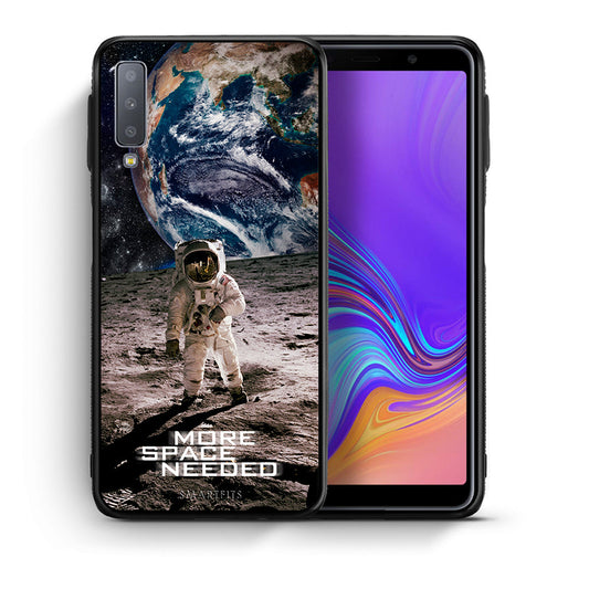 Θήκη Samsung A7 2018 More Space από τη Smartfits με σχέδιο στο πίσω μέρος και μαύρο περίβλημα | Samsung A7 2018 More Space case with colorful back and black bezels