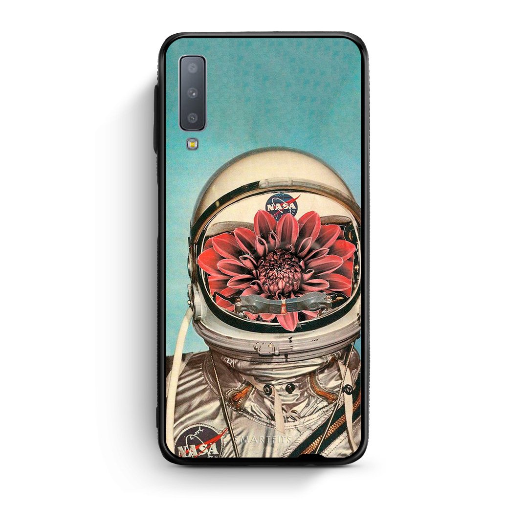 samsung A7 Nasa Bloom θήκη από τη Smartfits με σχέδιο στο πίσω μέρος και μαύρο περίβλημα | Smartphone case with colorful back and black bezels by Smartfits