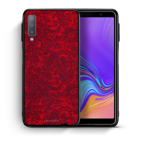 Θήκη Samsung A7 2018 Paisley Cashmere από τη Smartfits με σχέδιο στο πίσω μέρος και μαύρο περίβλημα | Samsung A7 2018 Paisley Cashmere case with colorful back and black bezels