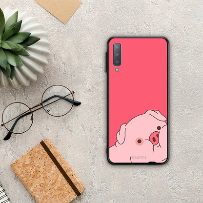 Pig Love 1 - Samsung Galaxy A7 2018 θήκη