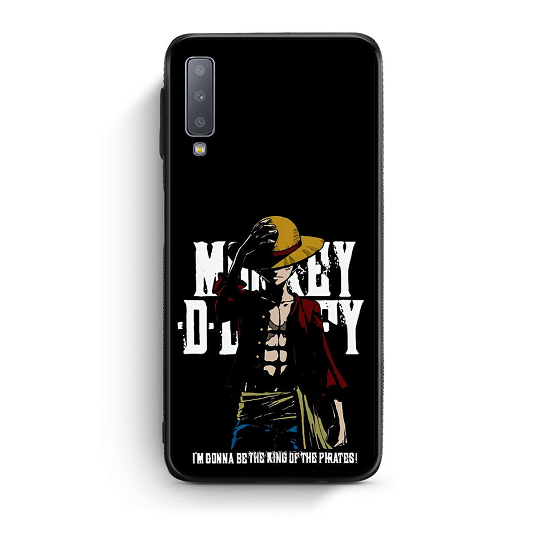 samsung A7 Pirate King θήκη από τη Smartfits με σχέδιο στο πίσω μέρος και μαύρο περίβλημα | Smartphone case with colorful back and black bezels by Smartfits