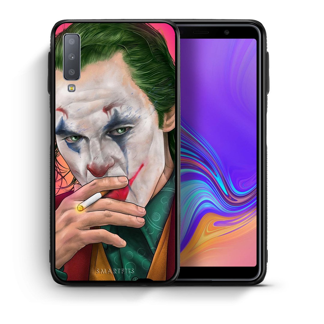 Θήκη Samsung A7 2018 JokesOnU PopArt από τη Smartfits με σχέδιο στο πίσω μέρος και μαύρο περίβλημα | Samsung A7 2018 JokesOnU PopArt case with colorful back and black bezels