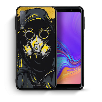 Θήκη Samsung A7 2018 Mask PopArt από τη Smartfits με σχέδιο στο πίσω μέρος και μαύρο περίβλημα | Samsung A7 2018 Mask PopArt case with colorful back and black bezels