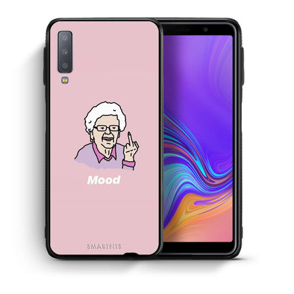 Θήκη Samsung A7 2018 Mood PopArt από τη Smartfits με σχέδιο στο πίσω μέρος και μαύρο περίβλημα | Samsung A7 2018 Mood PopArt case with colorful back and black bezels