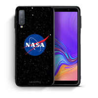 Thumbnail for Θήκη Samsung A7 2018 NASA PopArt από τη Smartfits με σχέδιο στο πίσω μέρος και μαύρο περίβλημα | Samsung A7 2018 NASA PopArt case with colorful back and black bezels