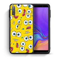 Thumbnail for Θήκη Samsung A7 2018 Sponge PopArt από τη Smartfits με σχέδιο στο πίσω μέρος και μαύρο περίβλημα | Samsung A7 2018 Sponge PopArt case with colorful back and black bezels
