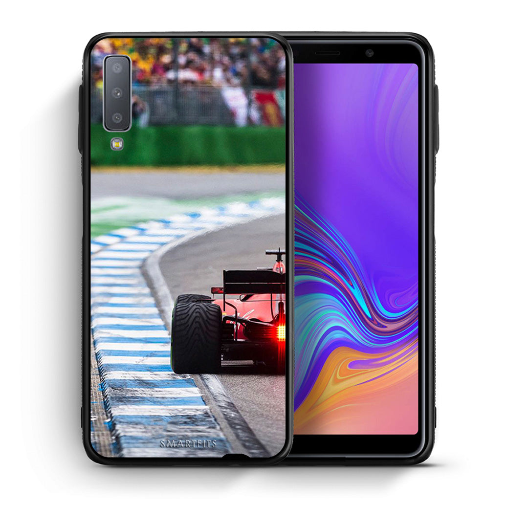 Θήκη Samsung A7 2018 Racing Vibes από τη Smartfits με σχέδιο στο πίσω μέρος και μαύρο περίβλημα | Samsung A7 2018 Racing Vibes case with colorful back and black bezels