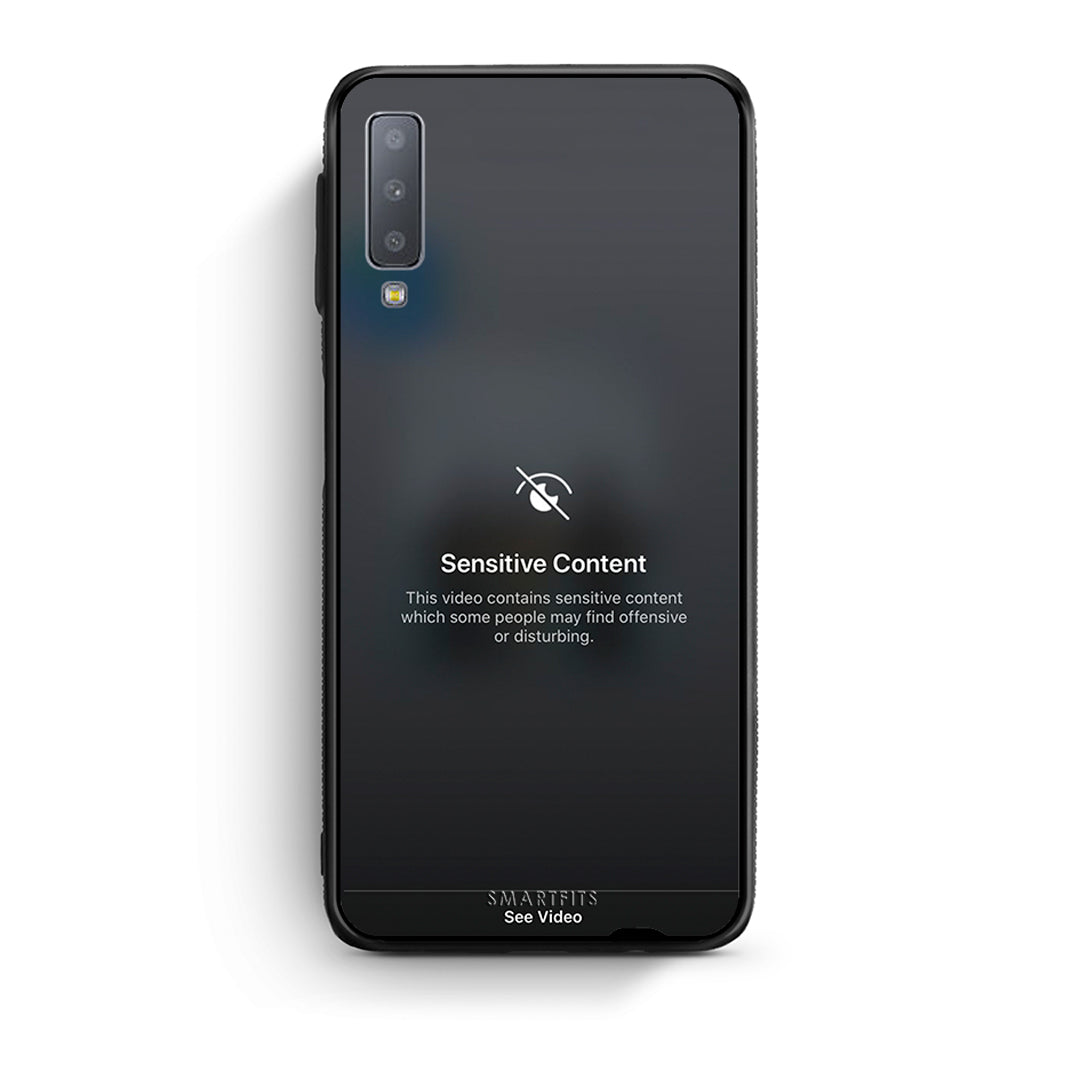 samsung A7 Sensitive Content θήκη από τη Smartfits με σχέδιο στο πίσω μέρος και μαύρο περίβλημα | Smartphone case with colorful back and black bezels by Smartfits