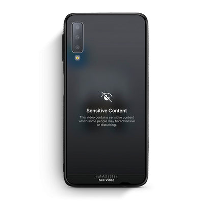 samsung A7 Sensitive Content θήκη από τη Smartfits με σχέδιο στο πίσω μέρος και μαύρο περίβλημα | Smartphone case with colorful back and black bezels by Smartfits