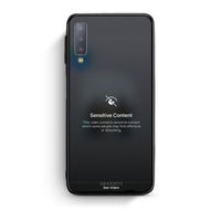 Thumbnail for samsung A7 Sensitive Content θήκη από τη Smartfits με σχέδιο στο πίσω μέρος και μαύρο περίβλημα | Smartphone case with colorful back and black bezels by Smartfits