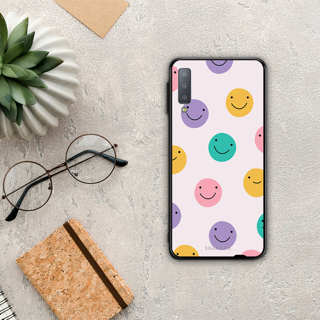Smiley Faces - Samsung Galaxy A7 2018 θήκη