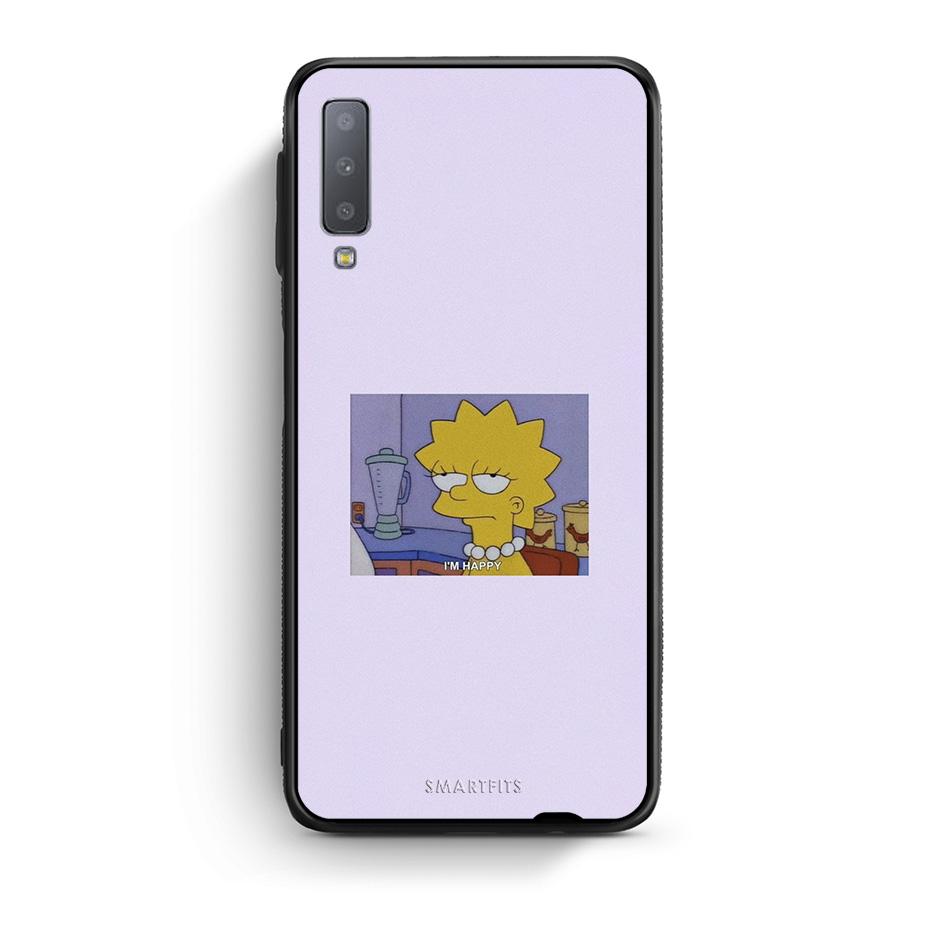 samsung A7 So Happy θήκη από τη Smartfits με σχέδιο στο πίσω μέρος και μαύρο περίβλημα | Smartphone case with colorful back and black bezels by Smartfits