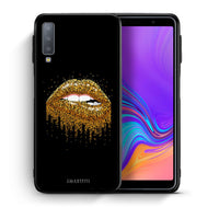 Thumbnail for Θήκη Samsung A7 2018 Golden Valentine από τη Smartfits με σχέδιο στο πίσω μέρος και μαύρο περίβλημα | Samsung A7 2018 Golden Valentine case with colorful back and black bezels