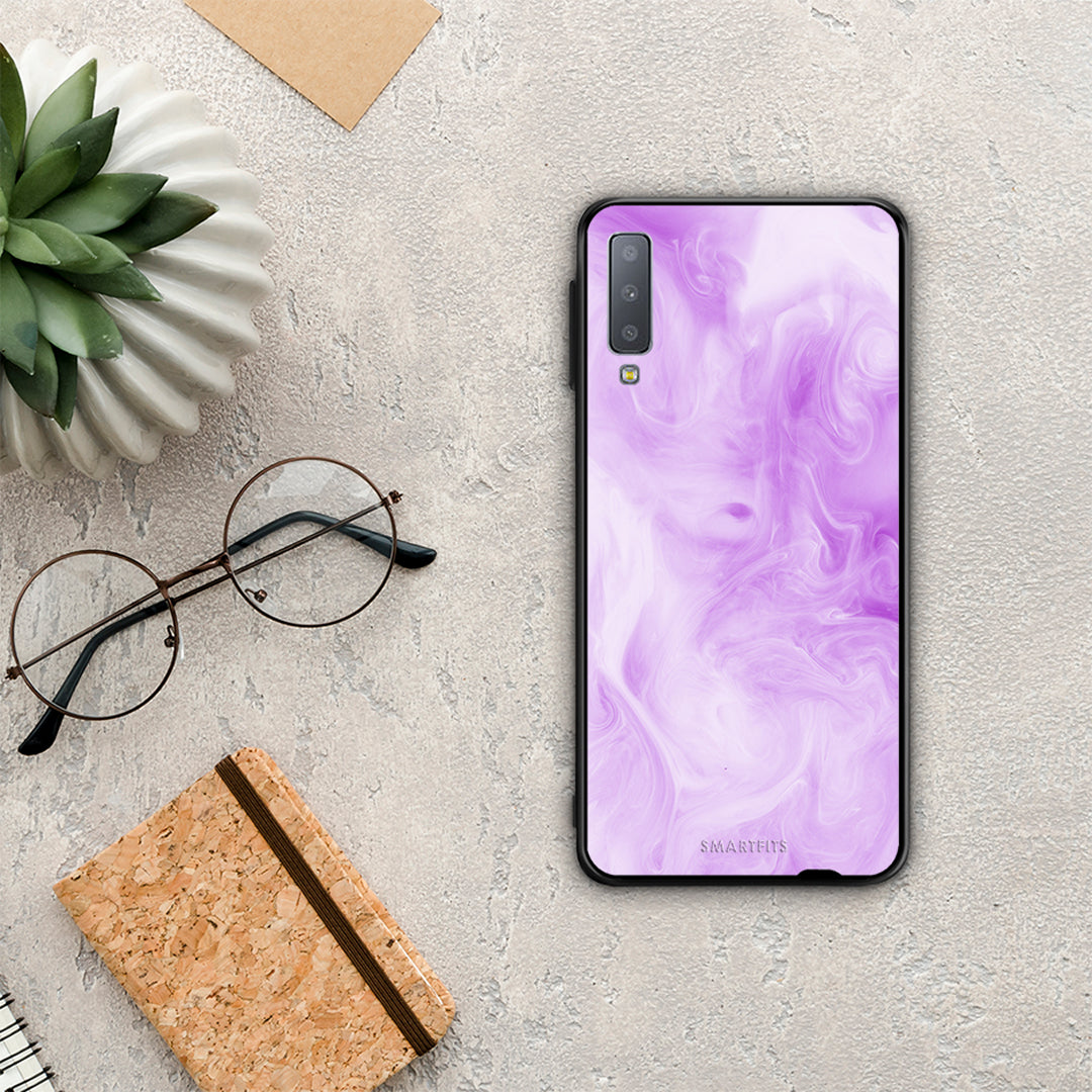 Watercolor Lavender - Samsung Galaxy A7 2018 θήκη