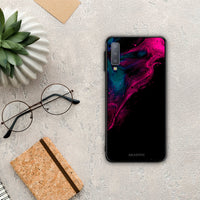 Thumbnail for Watercolor Pink Black - Samsung Galaxy A7 2018 θήκη