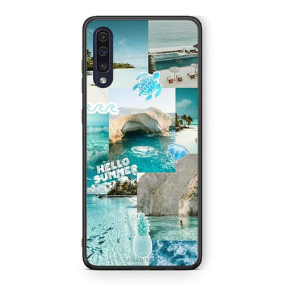 Samsung A70 Aesthetic Summer Θήκη από τη Smartfits με σχέδιο στο πίσω μέρος και μαύρο περίβλημα | Smartphone case with colorful back and black bezels by Smartfits