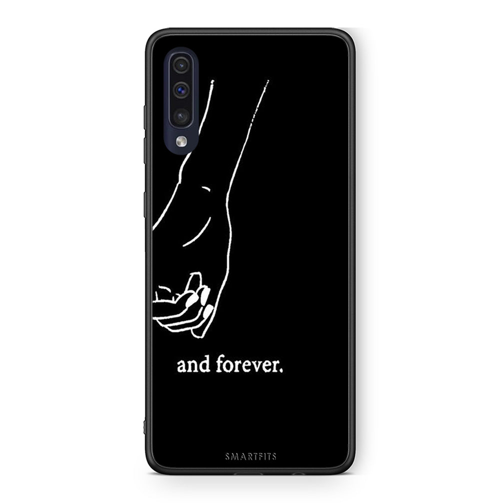 Samsung A70 Always & Forever 2 Θήκη Αγίου Βαλεντίνου από τη Smartfits με σχέδιο στο πίσω μέρος και μαύρο περίβλημα | Smartphone case with colorful back and black bezels by Smartfits