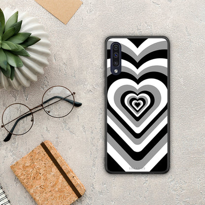 Black Hearts - Samsung Galaxy A70 θήκη
