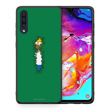 Θήκη Αγίου Βαλεντίνου Samsung A70 Bush Man από τη Smartfits με σχέδιο στο πίσω μέρος και μαύρο περίβλημα | Samsung A70 Bush Man case with colorful back and black bezels