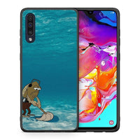 Thumbnail for Θήκη Samsung A70 Clean The Ocean από τη Smartfits με σχέδιο στο πίσω μέρος και μαύρο περίβλημα | Samsung A70 Clean The Ocean case with colorful back and black bezels