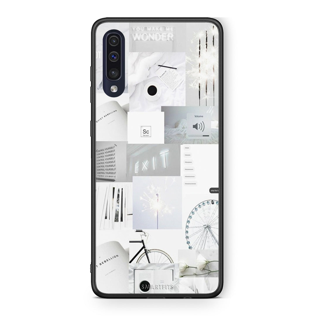 Samsung A70 Collage Make Me Wonder Θήκη Αγίου Βαλεντίνου από τη Smartfits με σχέδιο στο πίσω μέρος και μαύρο περίβλημα | Smartphone case with colorful back and black bezels by Smartfits
