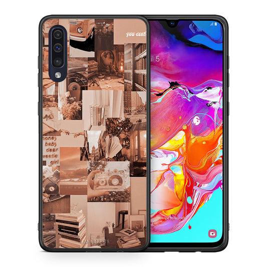 Θήκη Αγίου Βαλεντίνου Samsung A70 Collage You Can από τη Smartfits με σχέδιο στο πίσω μέρος και μαύρο περίβλημα | Samsung A70 Collage You Can case with colorful back and black bezels