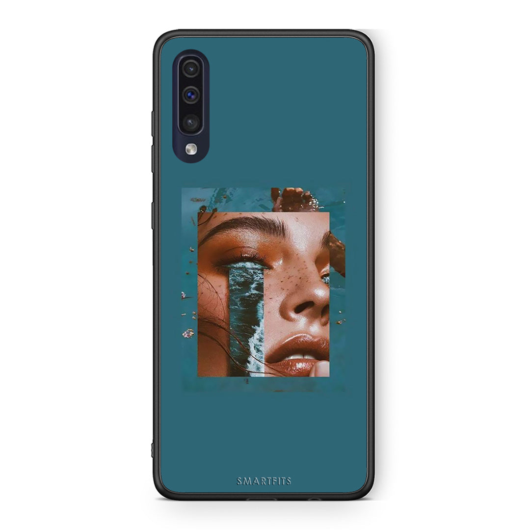 Samsung A70 Cry An Ocean θήκη από τη Smartfits με σχέδιο στο πίσω μέρος και μαύρο περίβλημα | Smartphone case with colorful back and black bezels by Smartfits